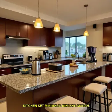 kitchen set minimalis mini bar murah